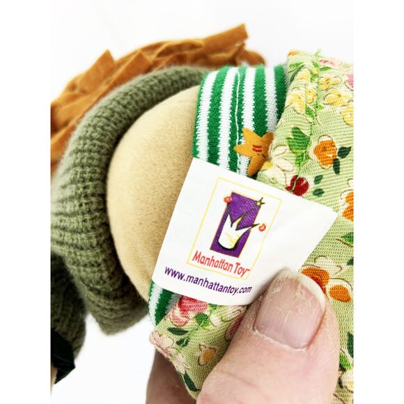 Vtg Manhattan Toy Lilydoll Ursula Stuffed Doll in Green Sweater - Picture 6 of 8